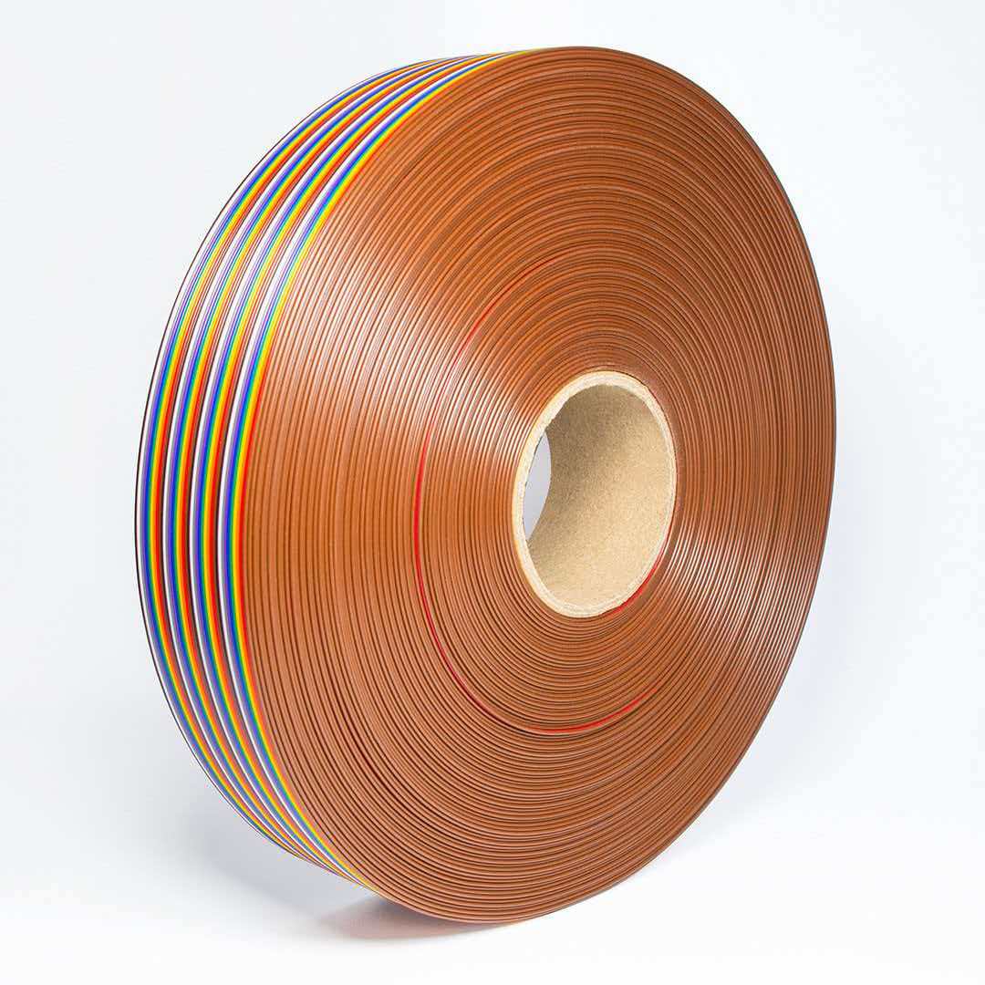 Grey and Colored Flat Cables