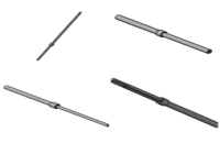 2D drawing download of  pushback type pins (stainless steel pin)